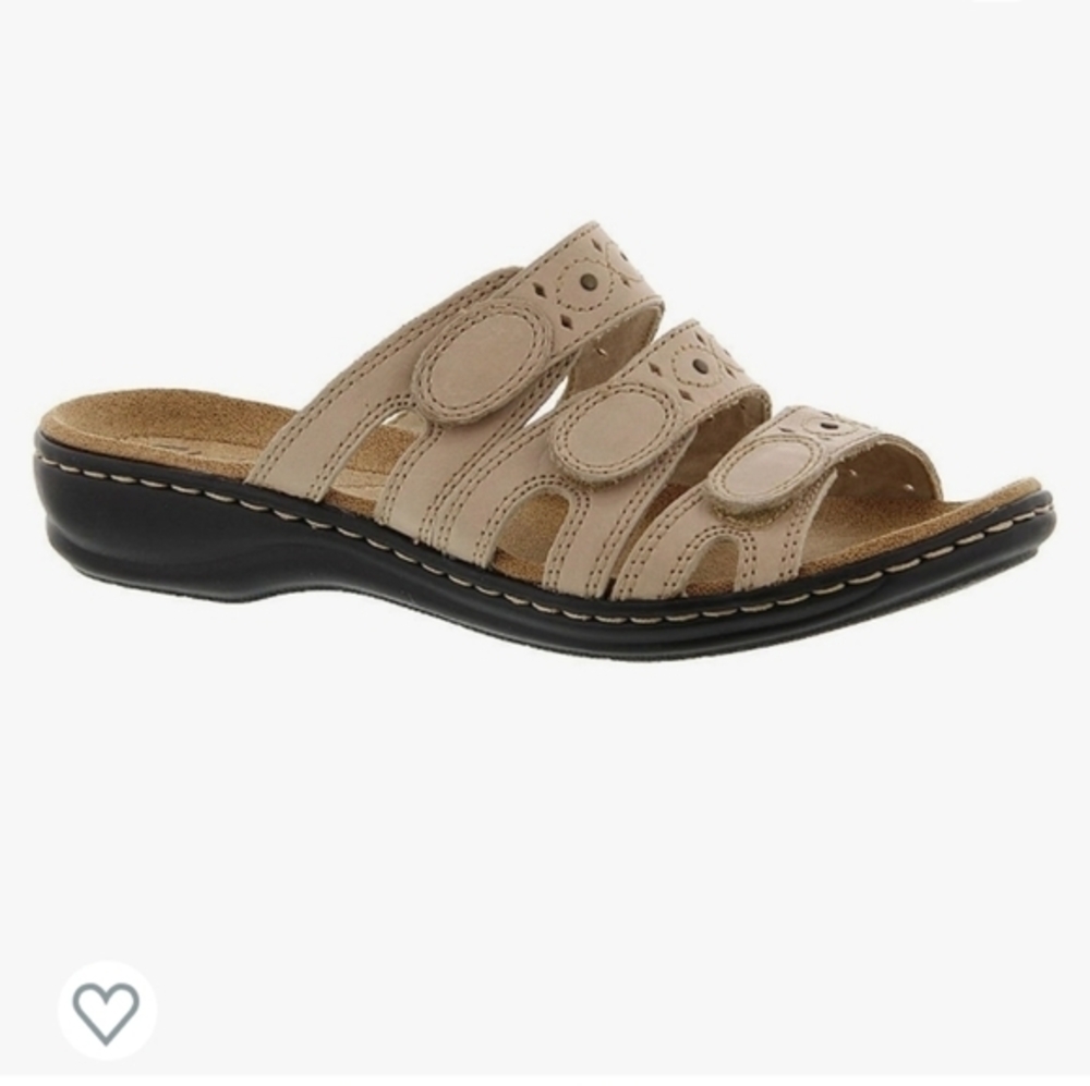 Clarks Leisa Cacti Q leather sandals,adjustable,removable footbed‎